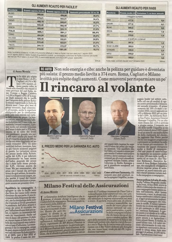 07.10.23 - Milano Finanza - Baldassari Rc Auto